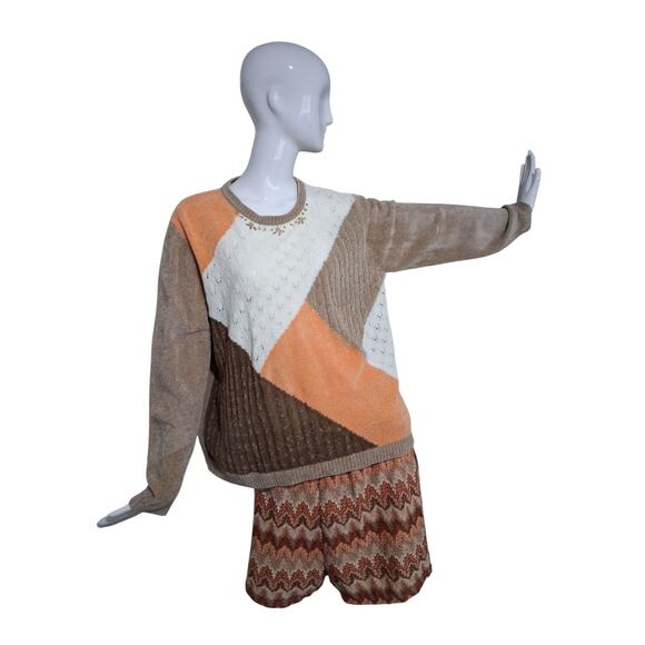 Y2k Vtg Alfred‎ Dunner Chenille Crew Grungecore Women XL Grandpa Sweater - Picture 12 of 12